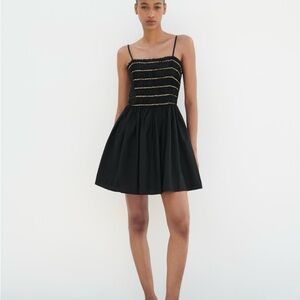 Black Zara beaded dress
